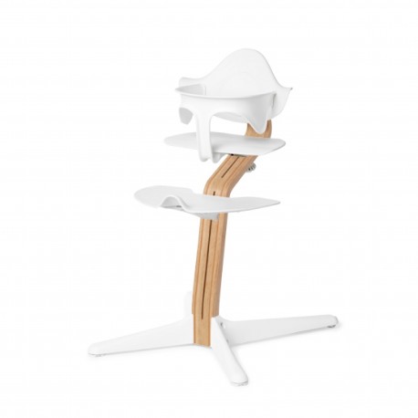 white wooden baby high chair